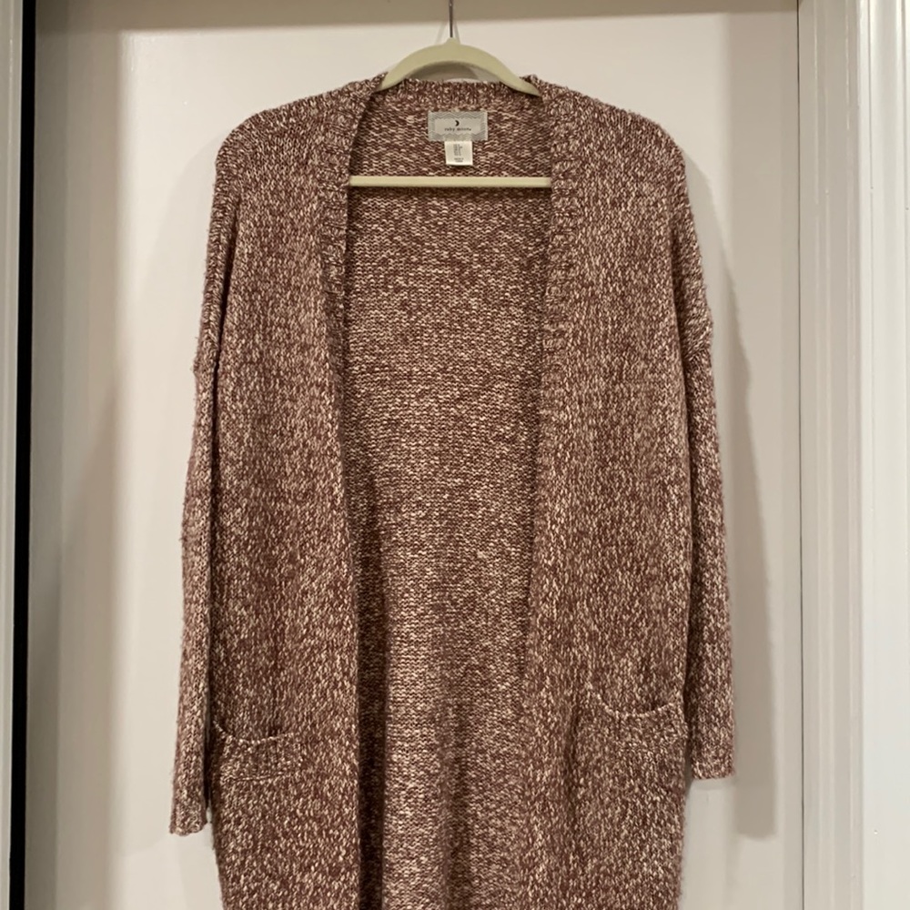 Red & White Long Cardigan